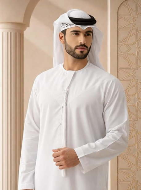Premium Quality Custom Tailored Emirati Kandoora – Signature Tailored Fit